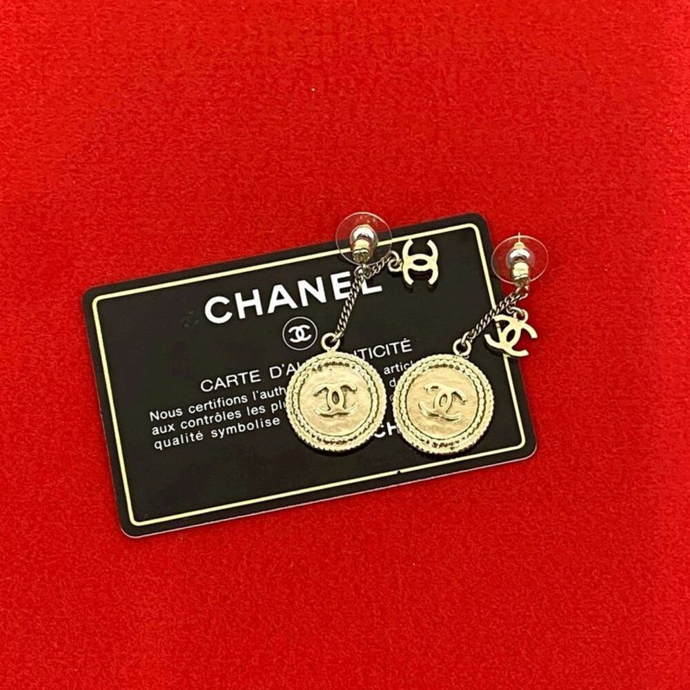 Chanel Coco Mark Coin Earrings